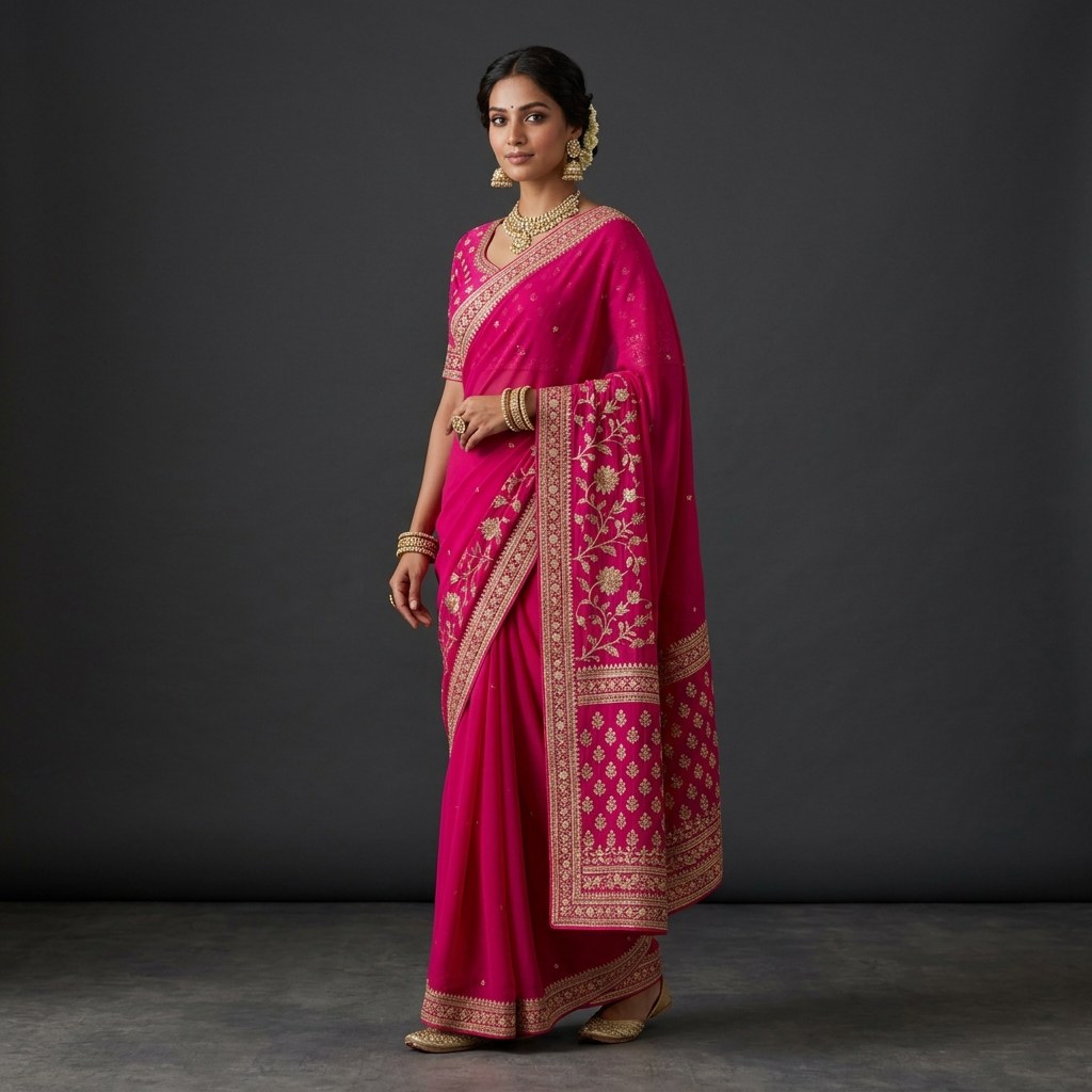 Kora Silk Meena Dot